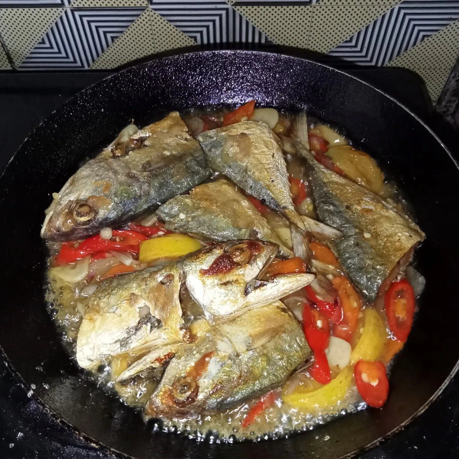 Step 7 Ikan Peda Pedas Manis