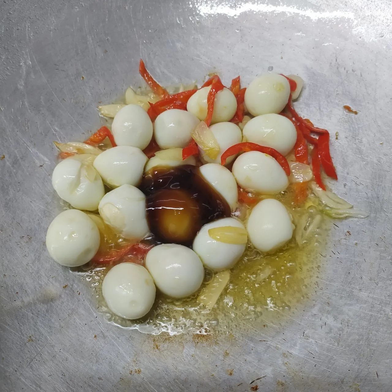Step 3 Tumis Telur Puyuh Jagung Taoge