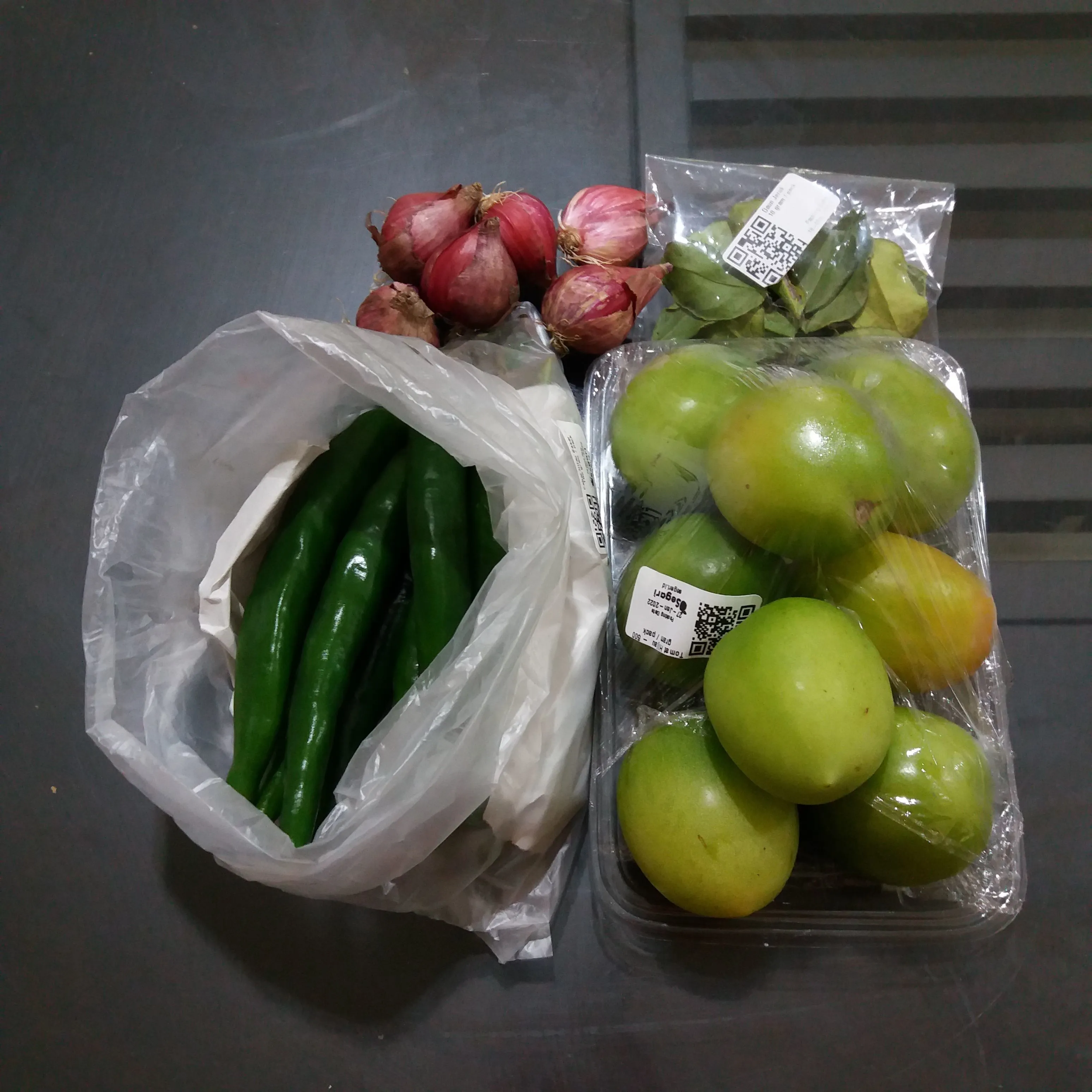 Step 1 Sambal hijau