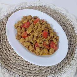 Orak-arik Telur Tempe Tomat