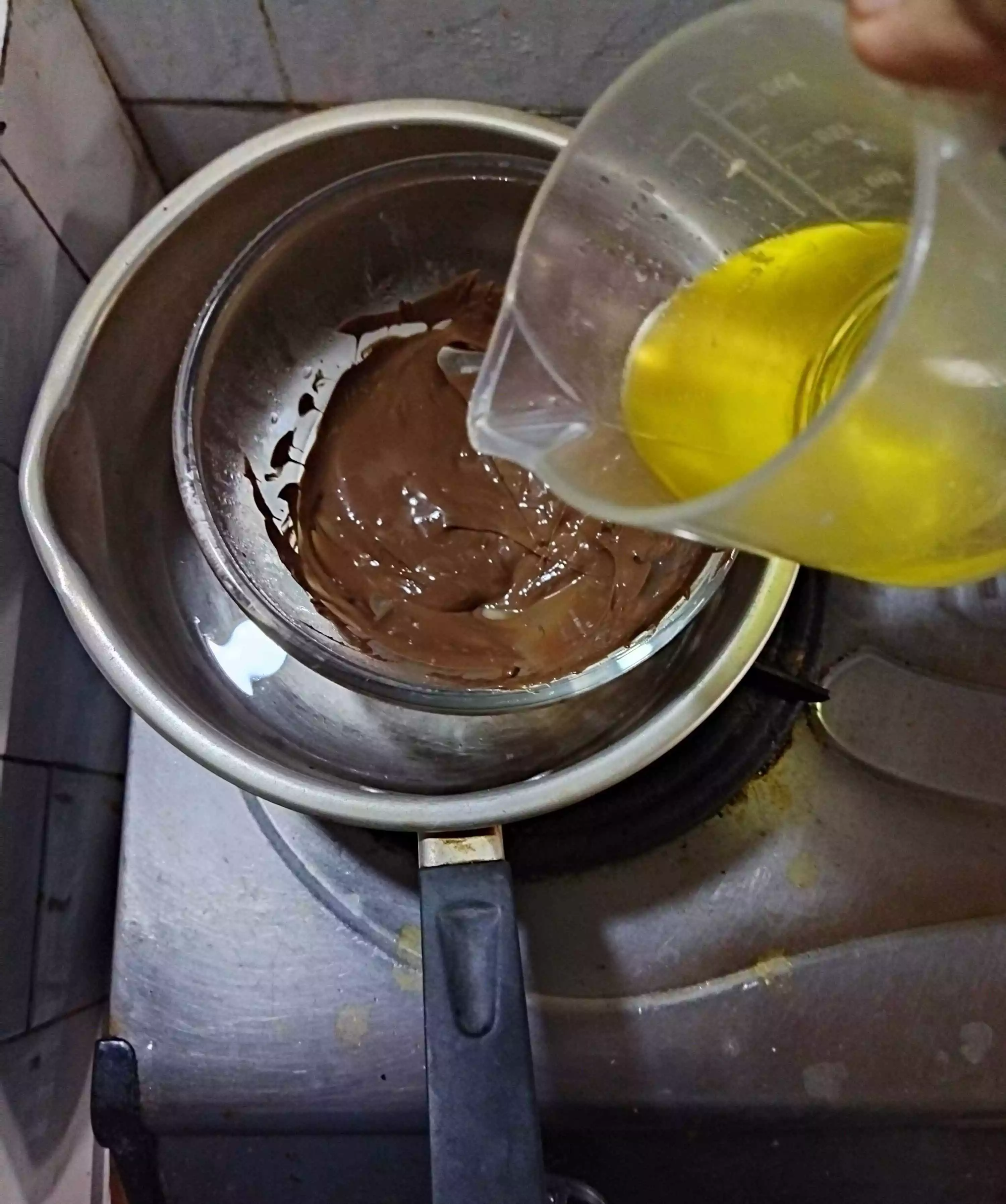 Step 1 Dessert Brokat Kukus Jar Lumer