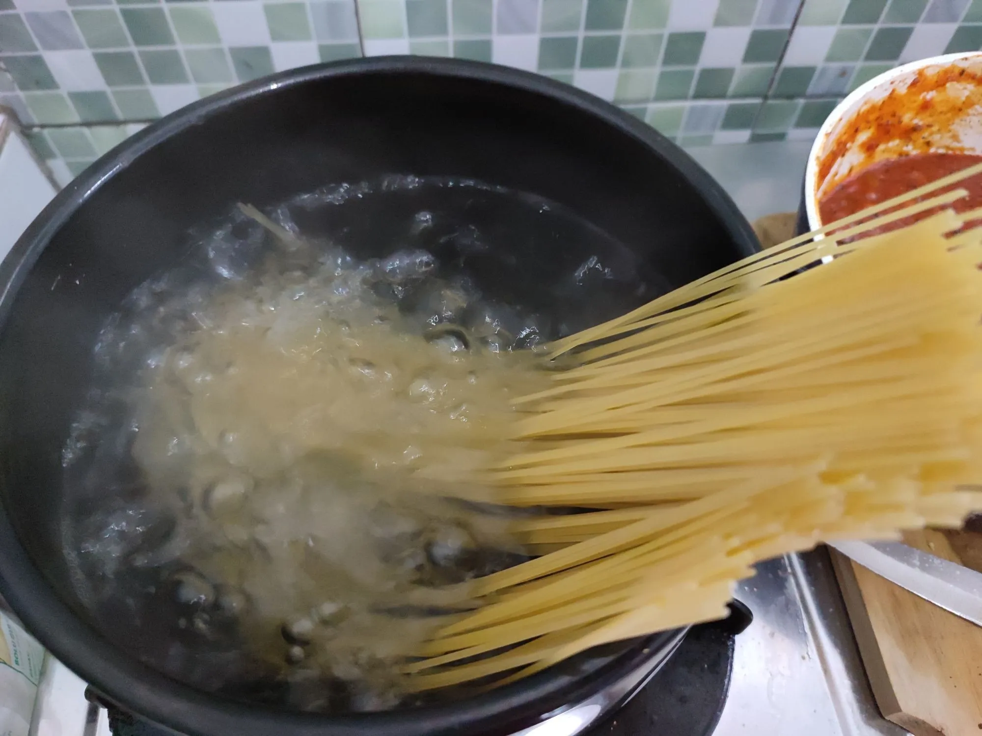 Step 1 Spaghetti Bolognese Kornet