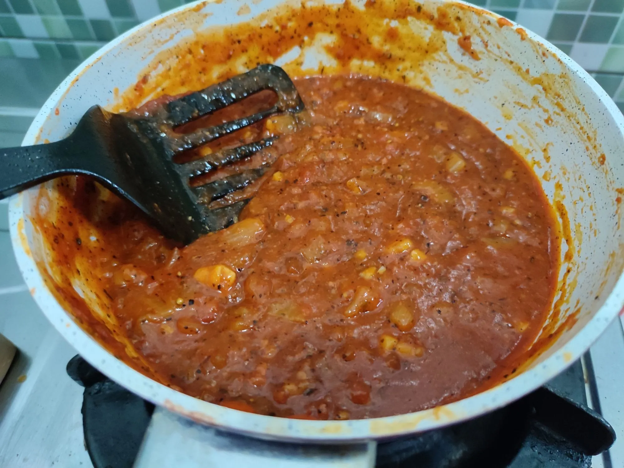 Step 8 Spaghetti Bolognese Kornet