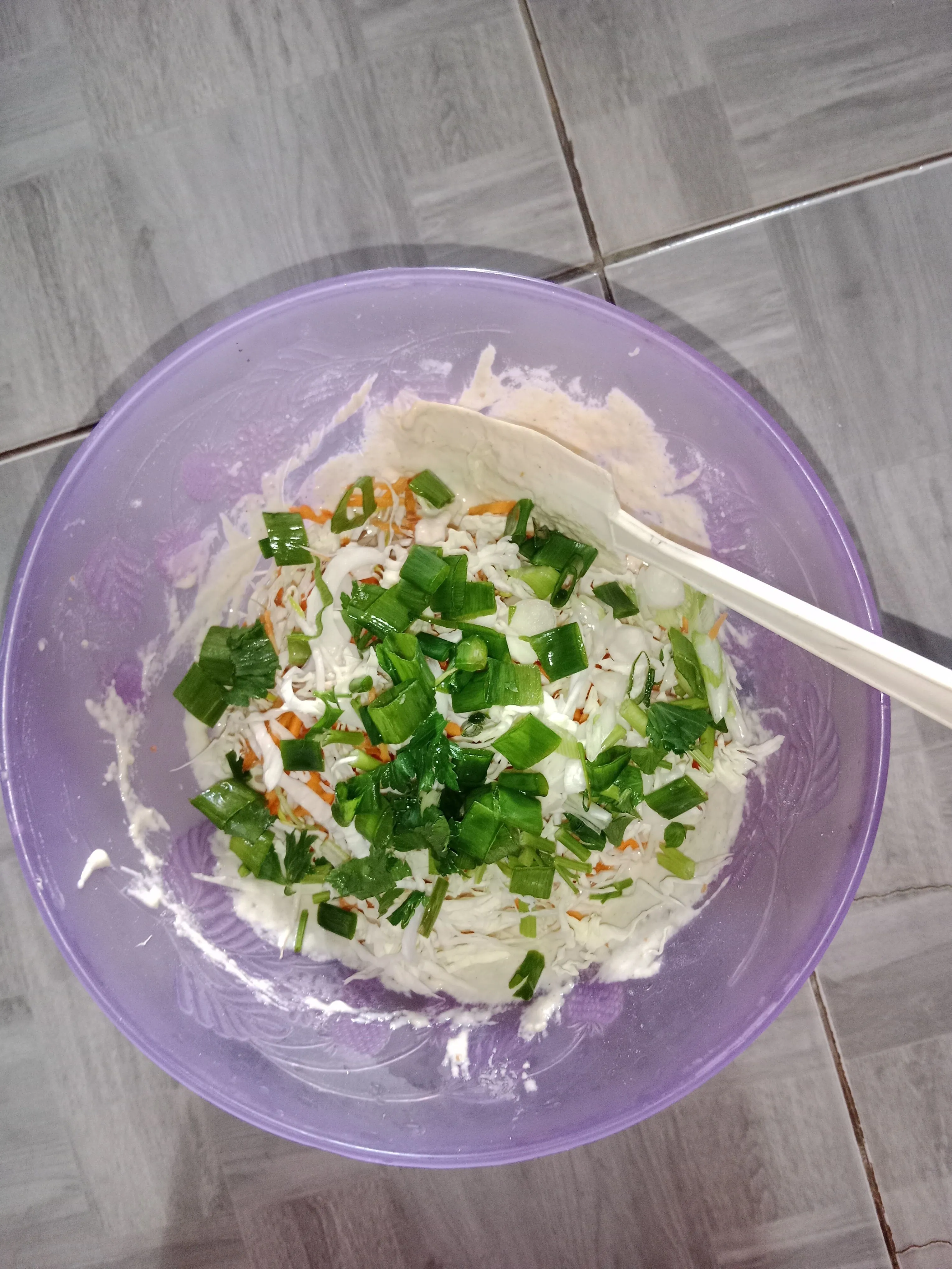 Step 4 Bakwan sayur enak