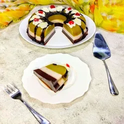 Puding Alpukat Coklat Santan
