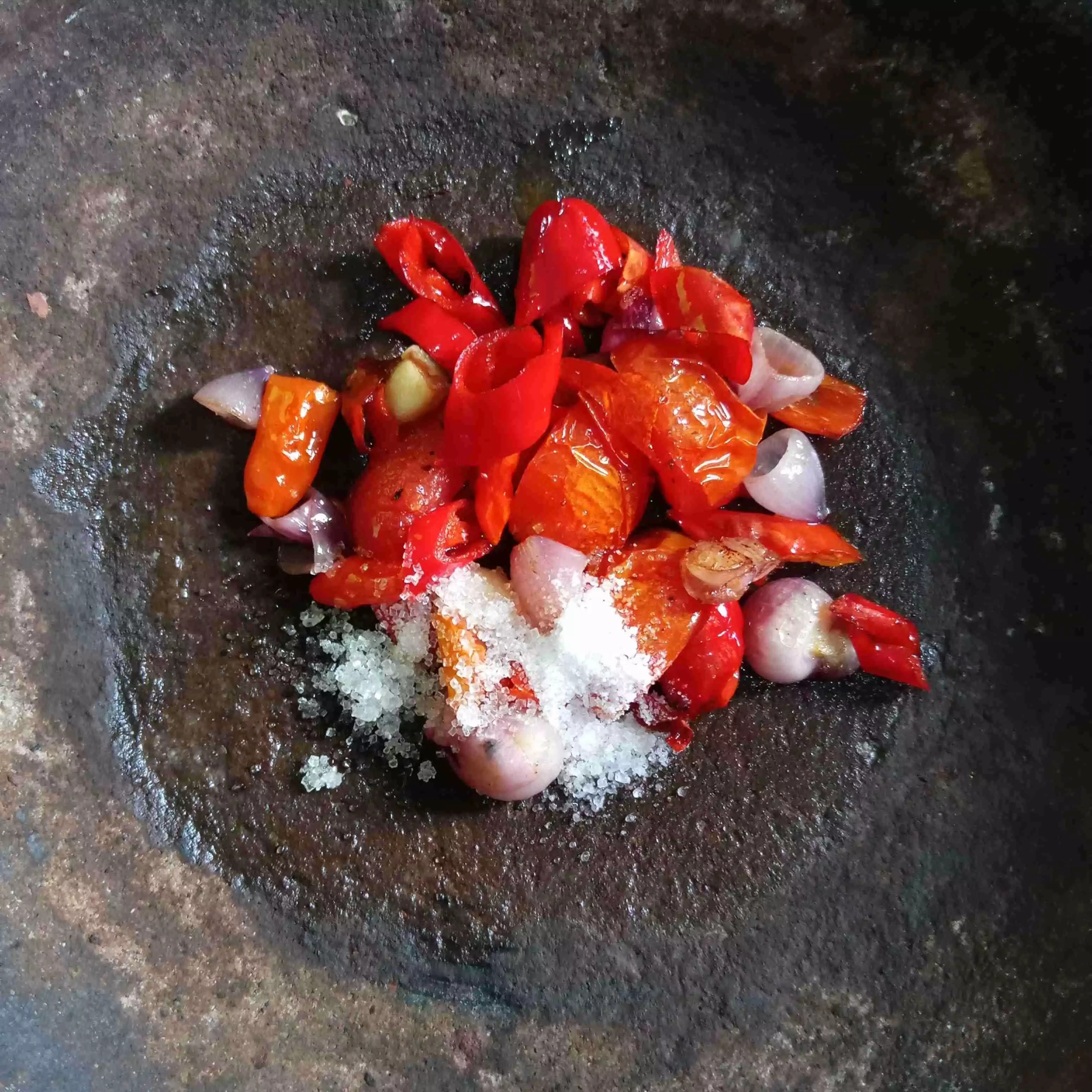 Step 4 Sambal Tomat Plus Bayam Rebus