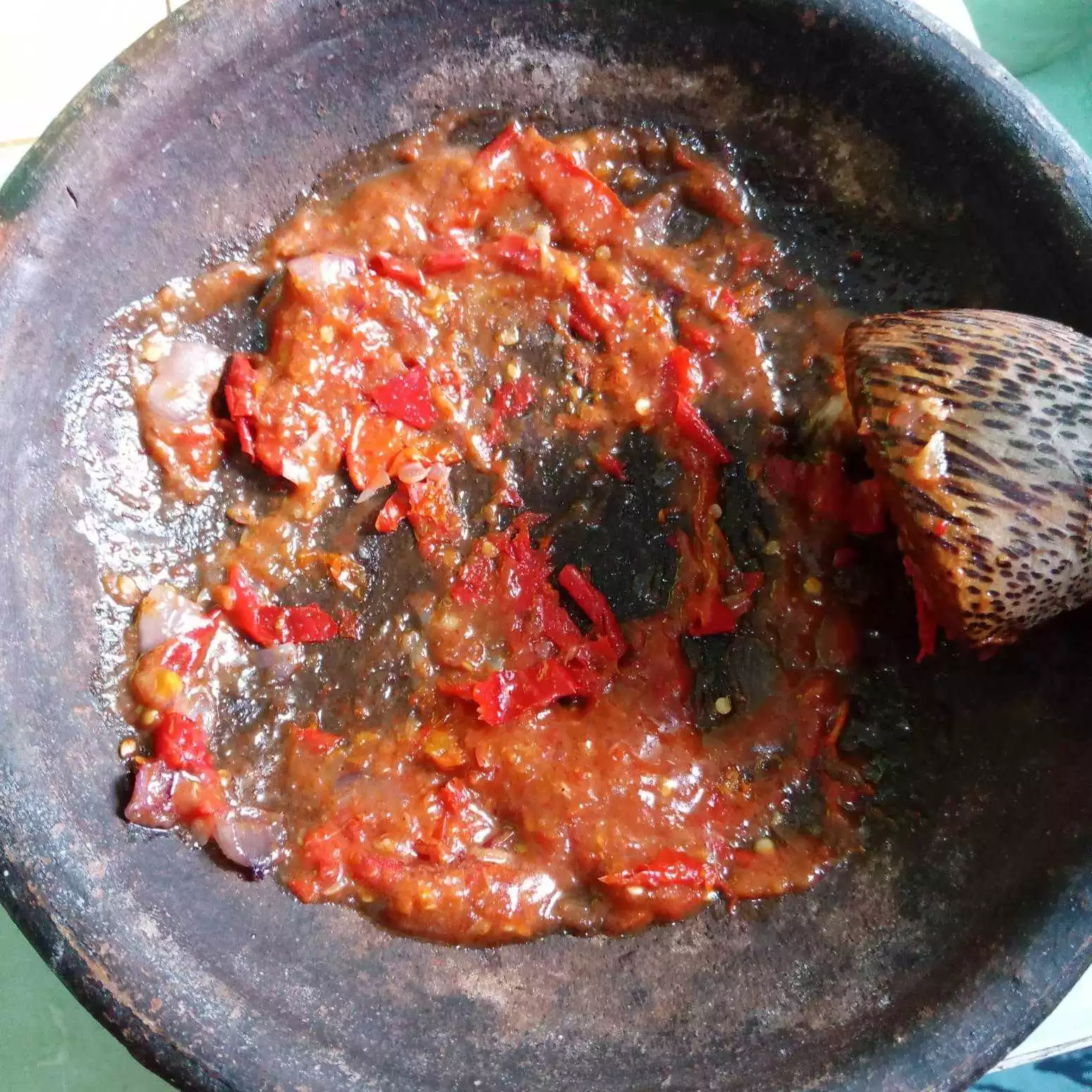 Step 5 Sambal Tomat Plus Bayam Rebus
