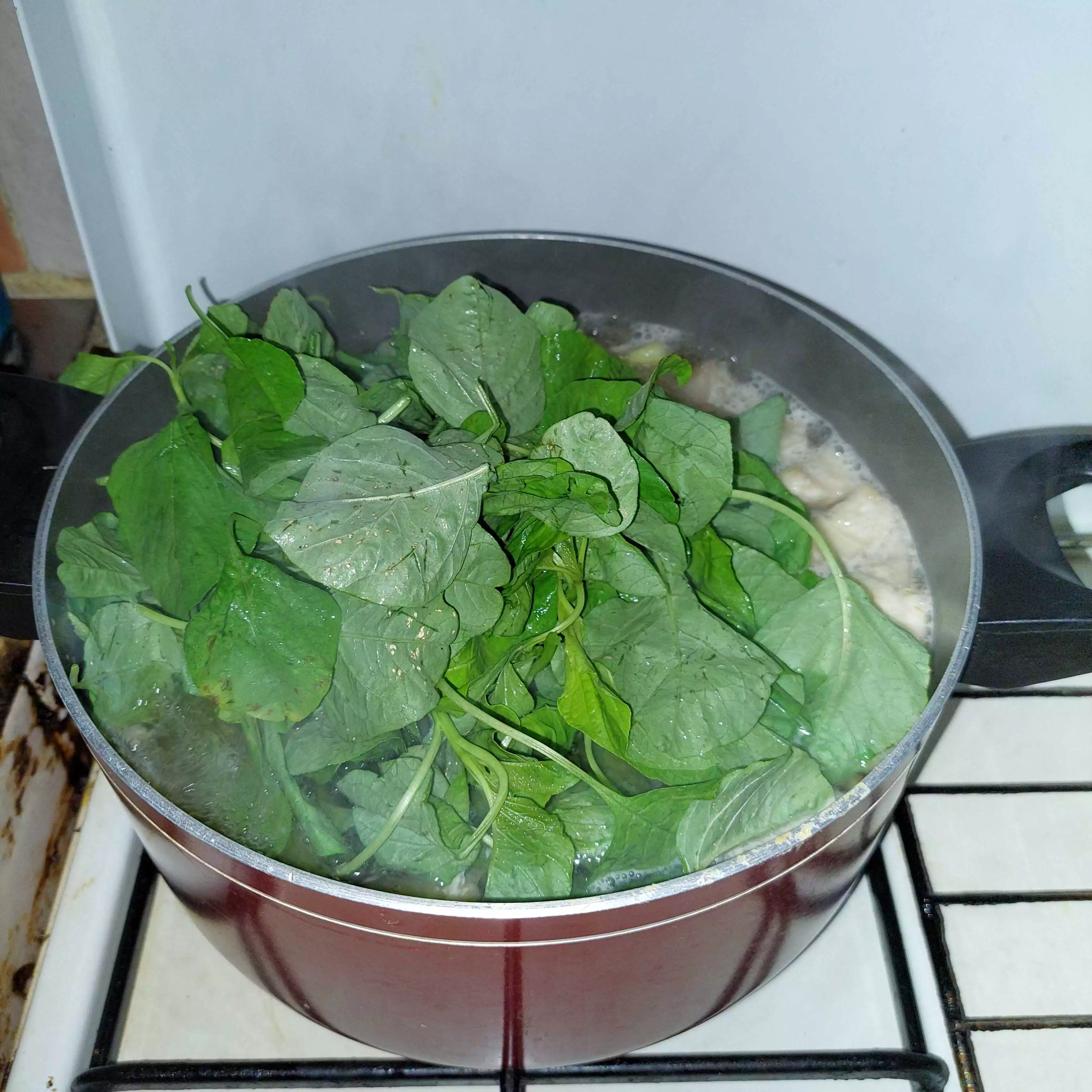 Step 7 Sayur Bayam Labu Air