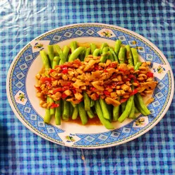 Tumis Buncis Ayam Cincang