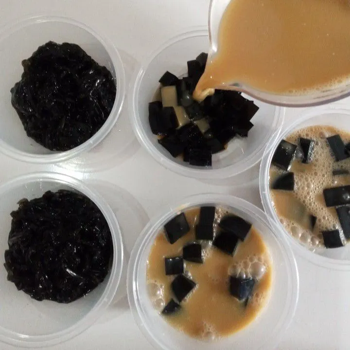 Step 5 Jelly cincau gula merah