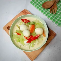 Sayur Santan Labu Siam Telur Puyuh