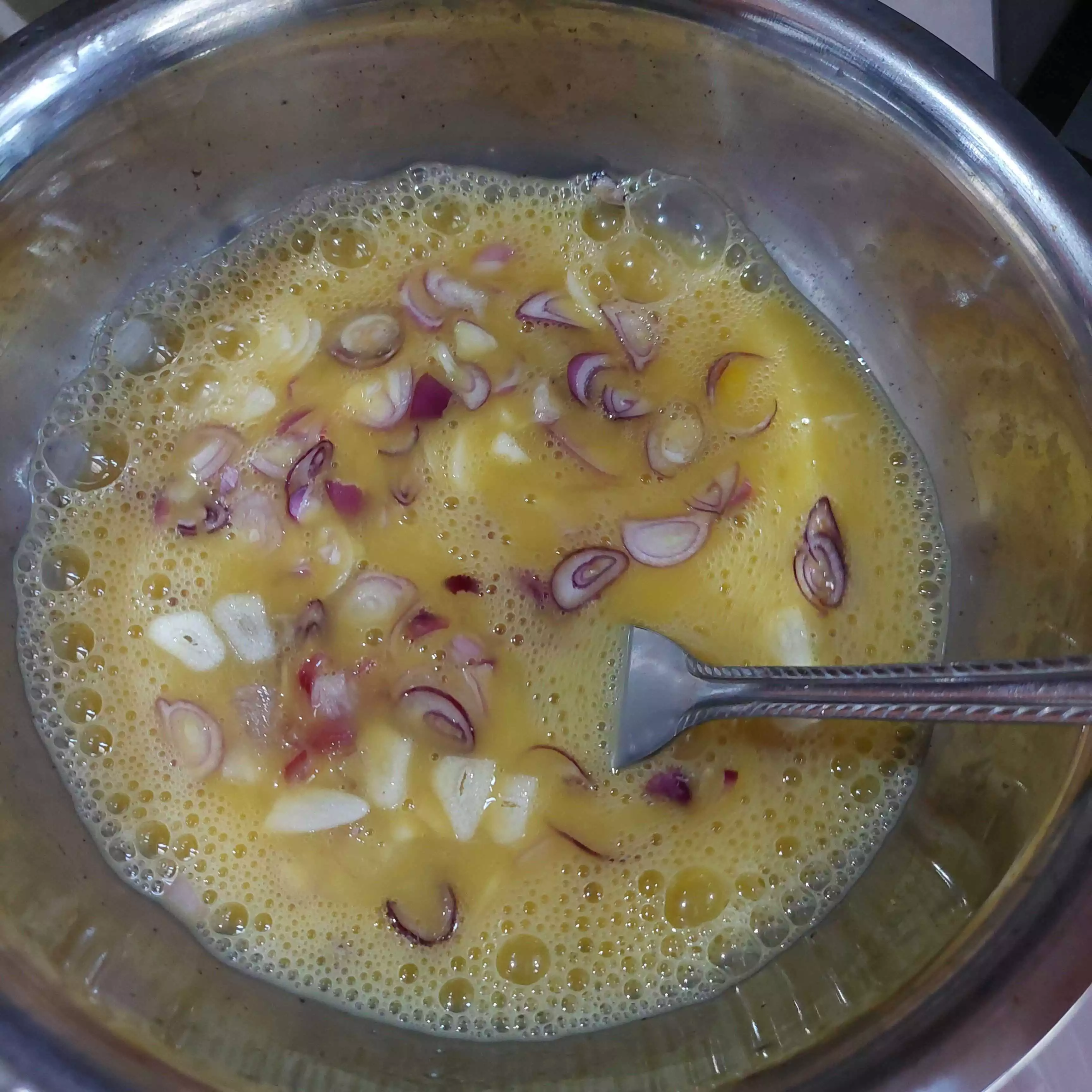 Step 3 Telur Dadar Daun Kelor