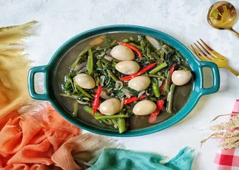 Tumis Kangkung Telur Puyuh