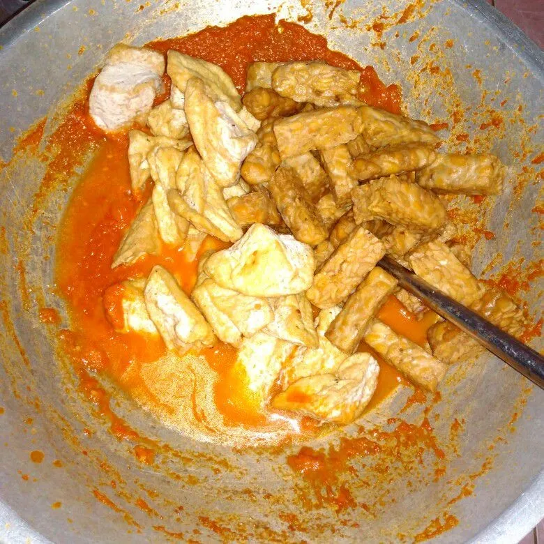 Step 4 Tahu Tempe Bumbu Bali