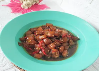 Tumis Cecek Kecap Bumbu Iris