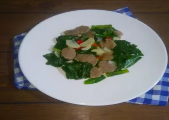 Tumis Sawi Bakso