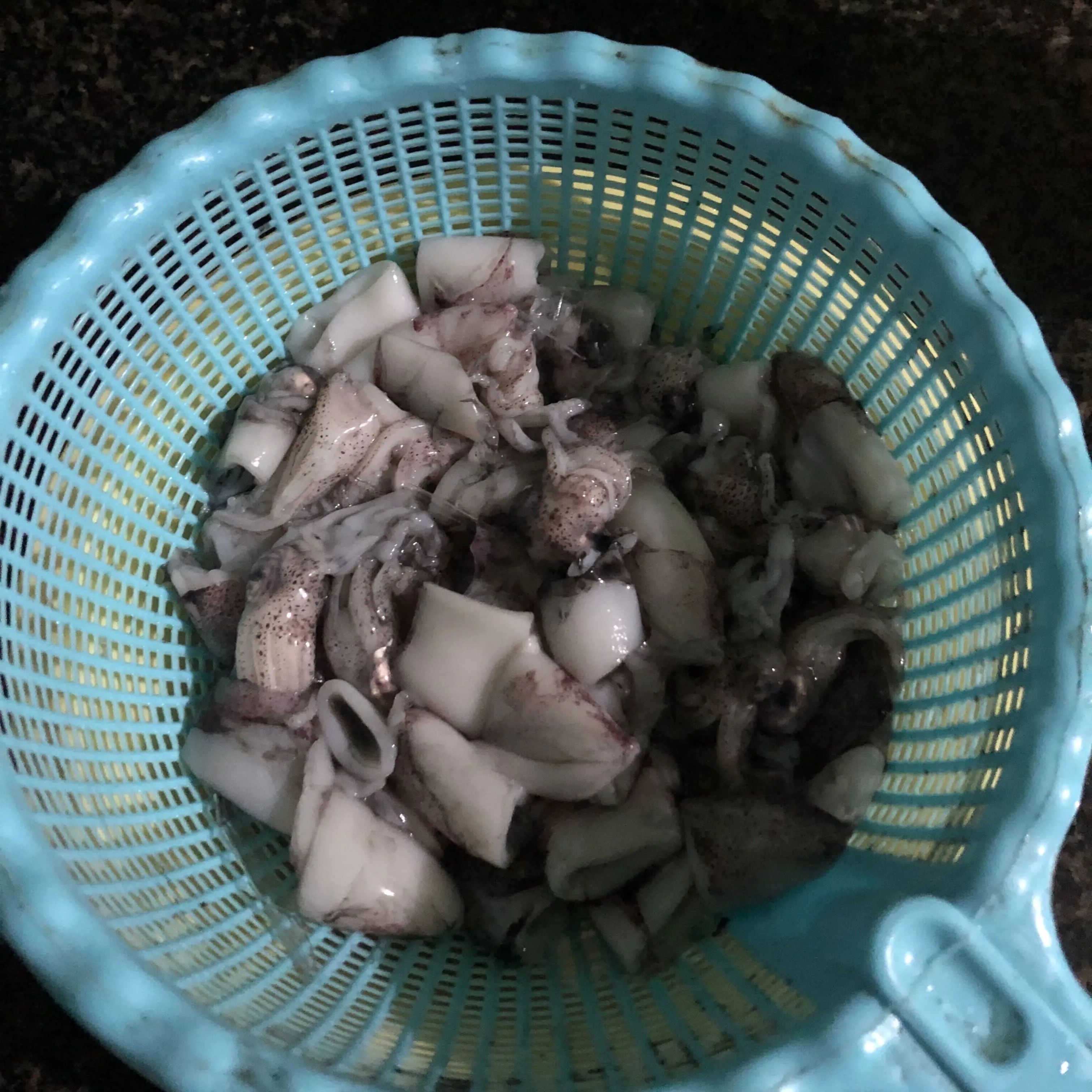 Step 1 Cumi-Cumi Pedas Manis