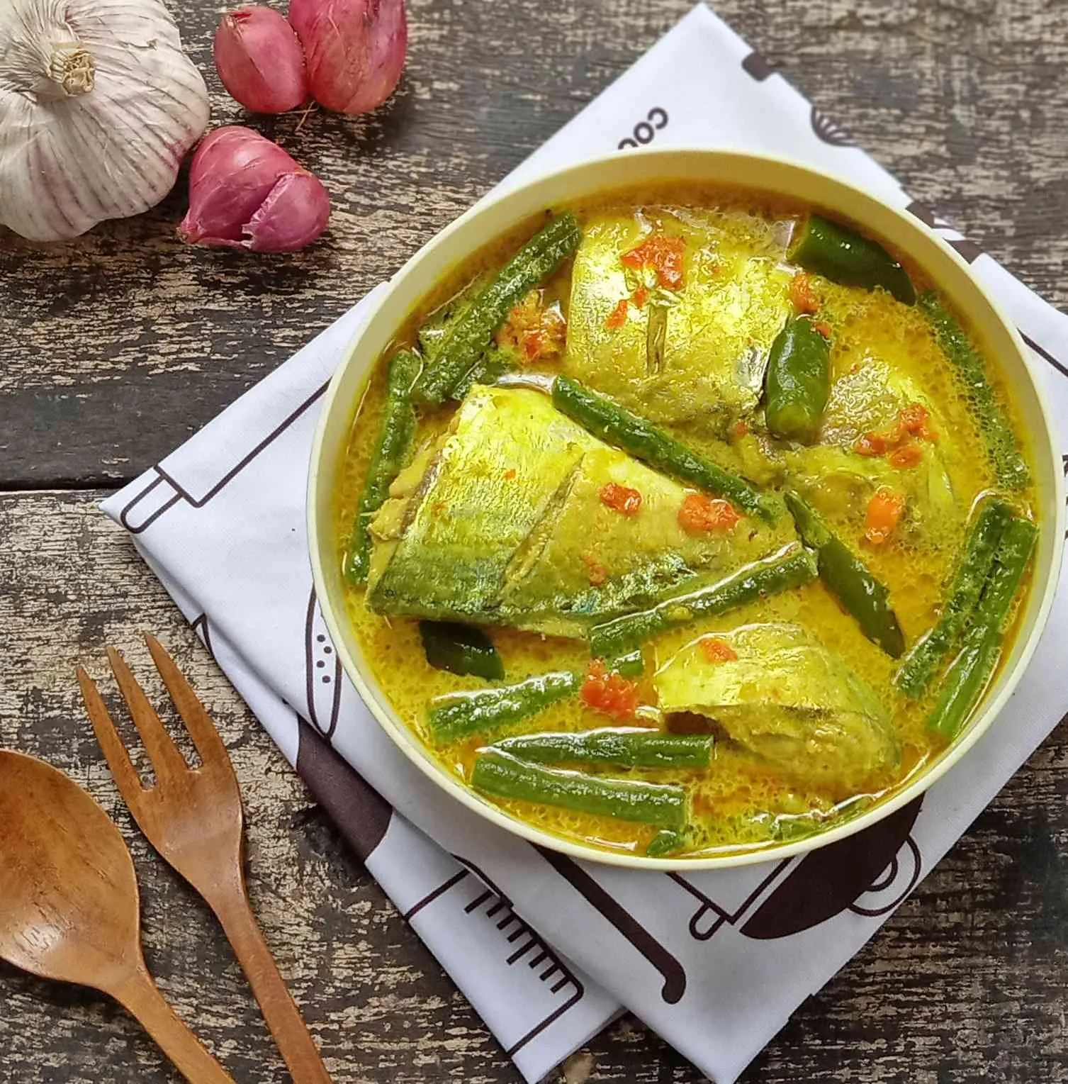 Gulai Ikan Kembung Kacang Panjang