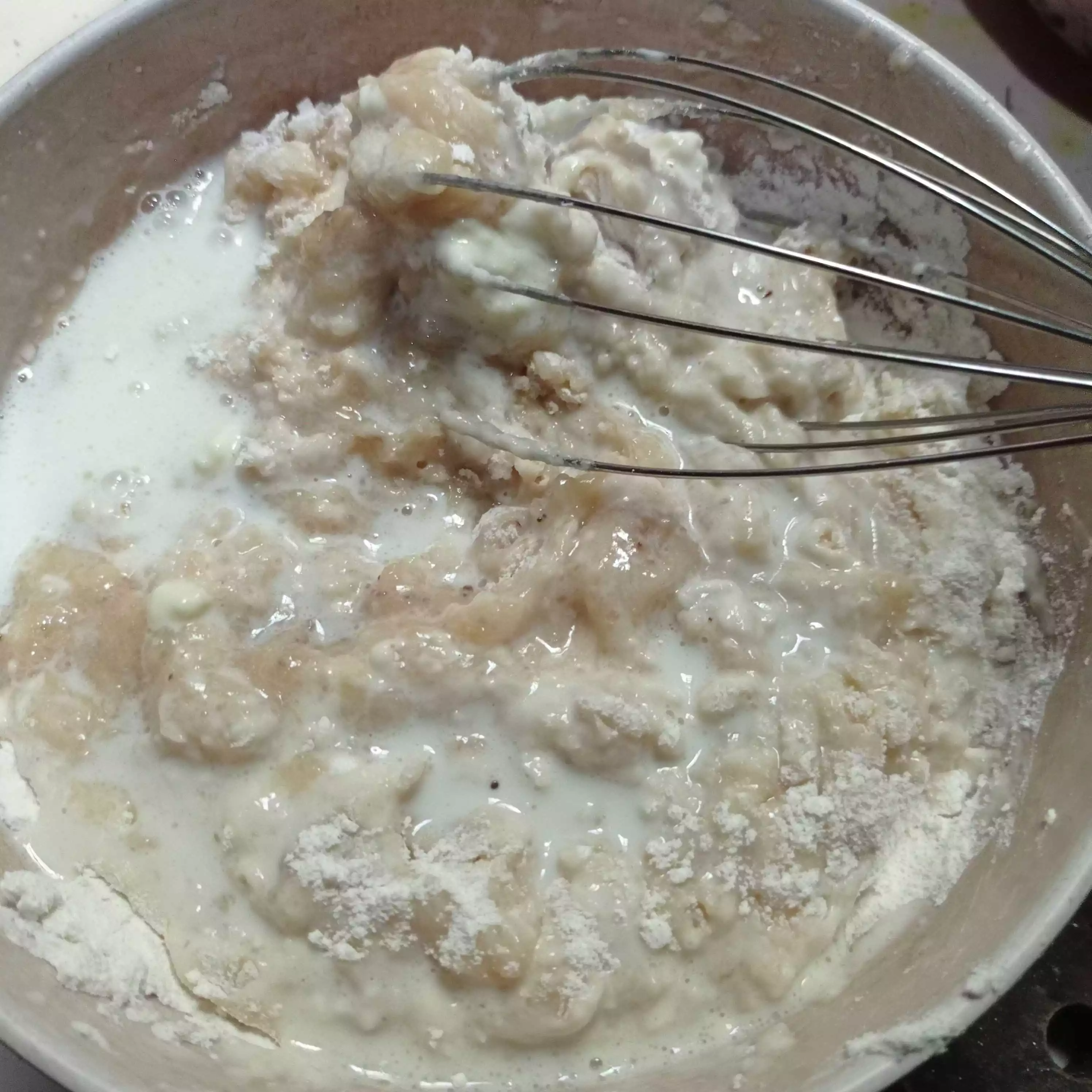 Step 3 Bolu Pisang Kukus Meses Cokelat Keju