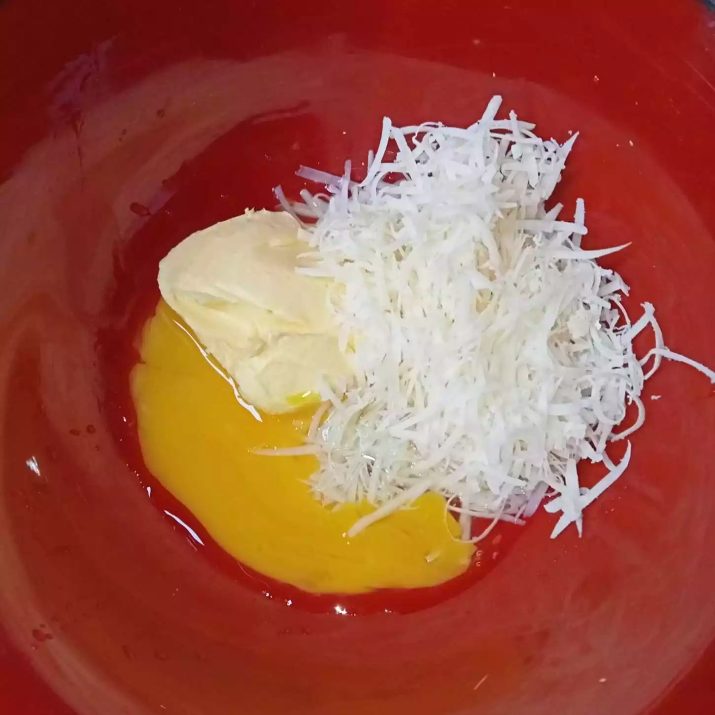 Step 1 Telur Gabus Keju