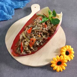 Tumis Jantung Pisang Pedas