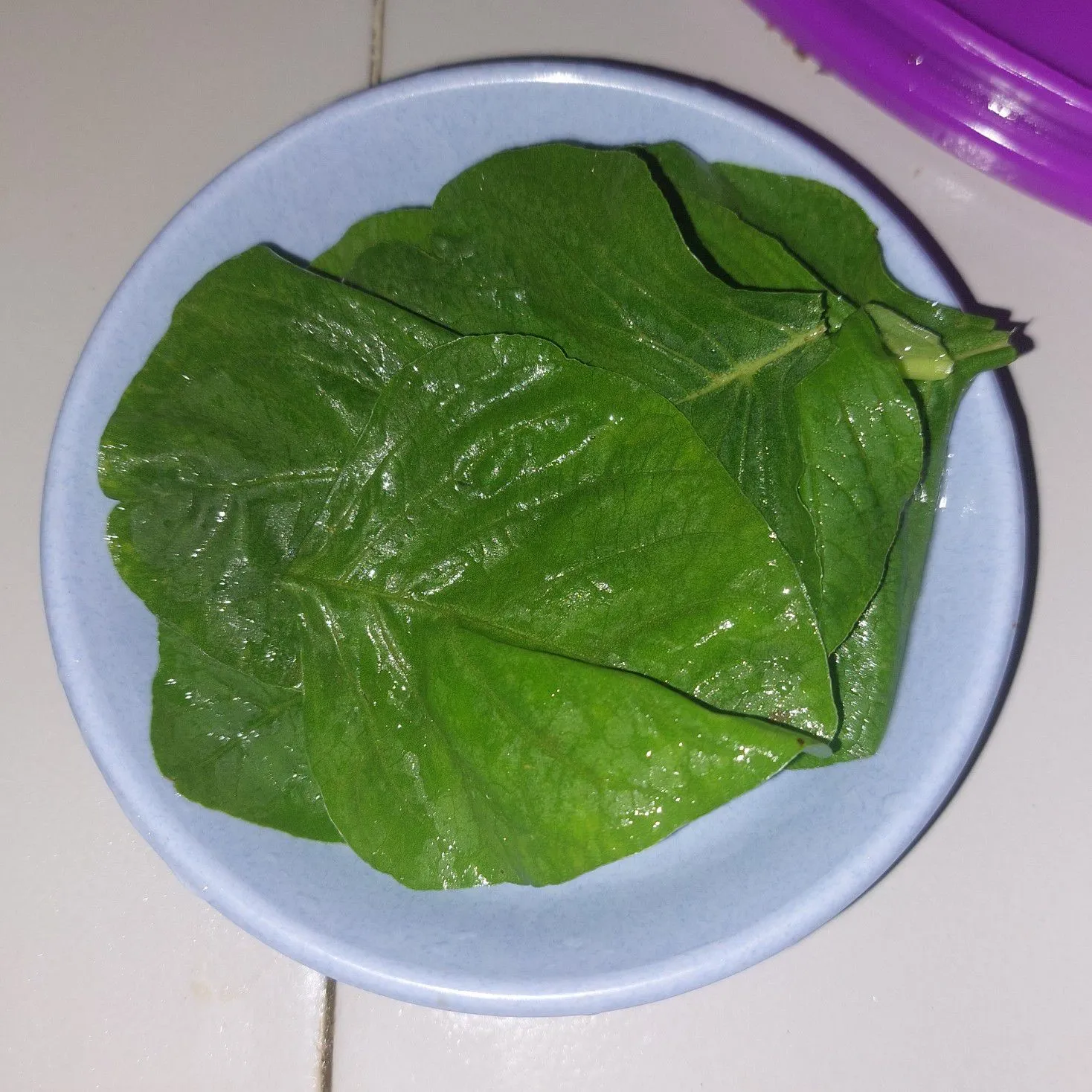 Step 1 Bayam Renyah Pedas