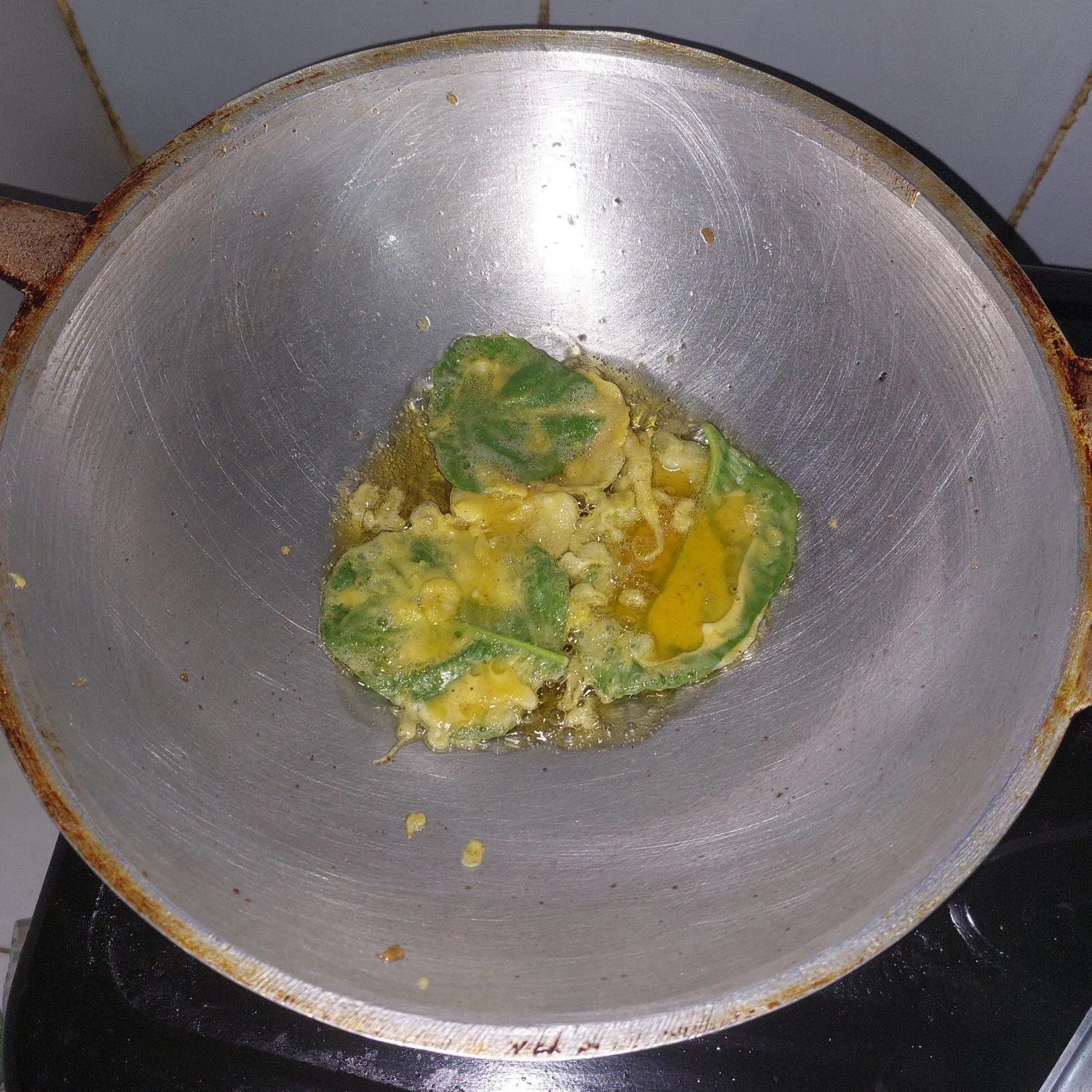 Step 8 Bayam Renyah Pedas