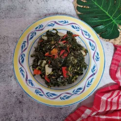 Tumis Daun Pepaya Ebi Pedas