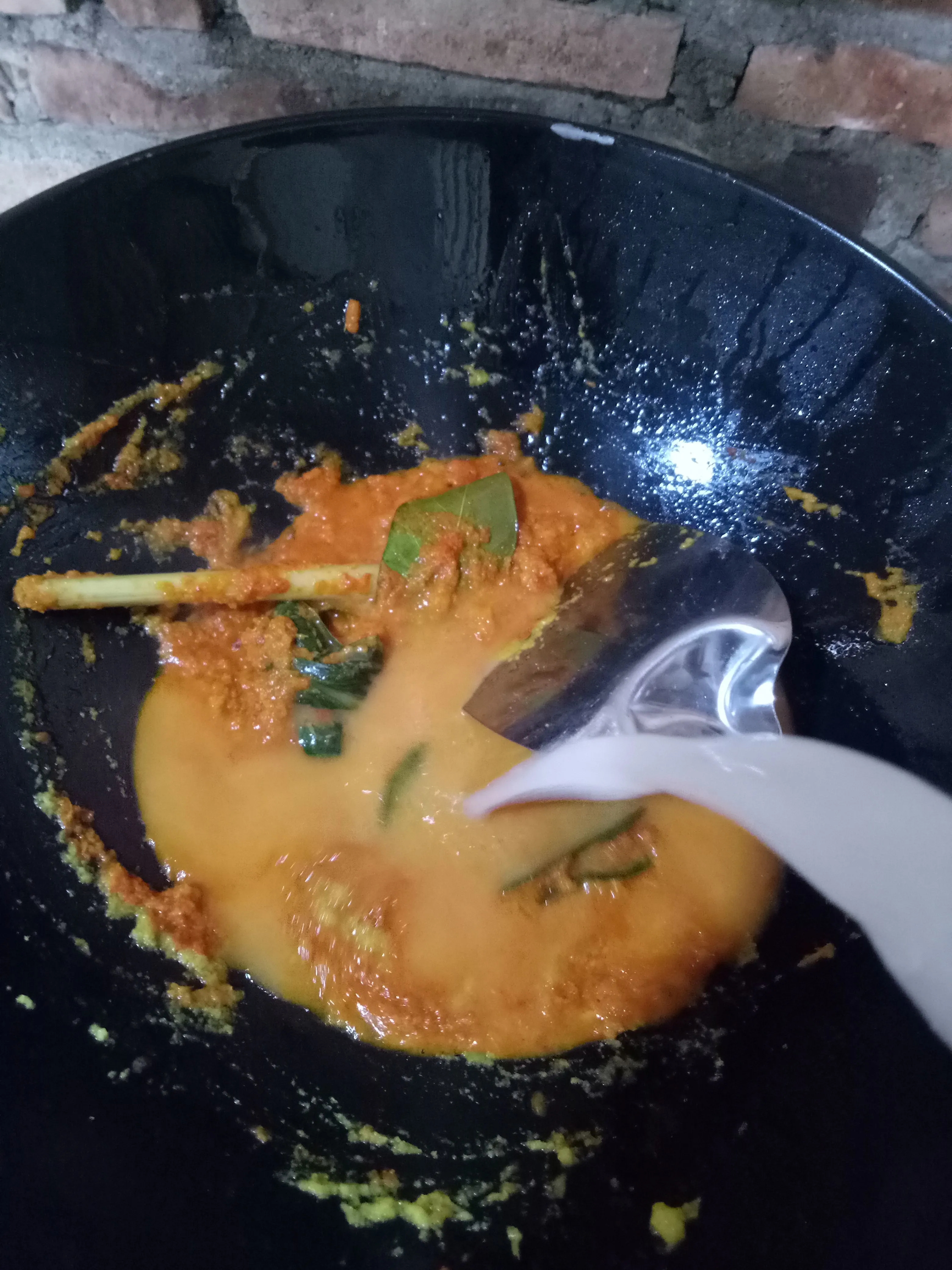 Step 4 Gulai Pucuak Ubi Tahu