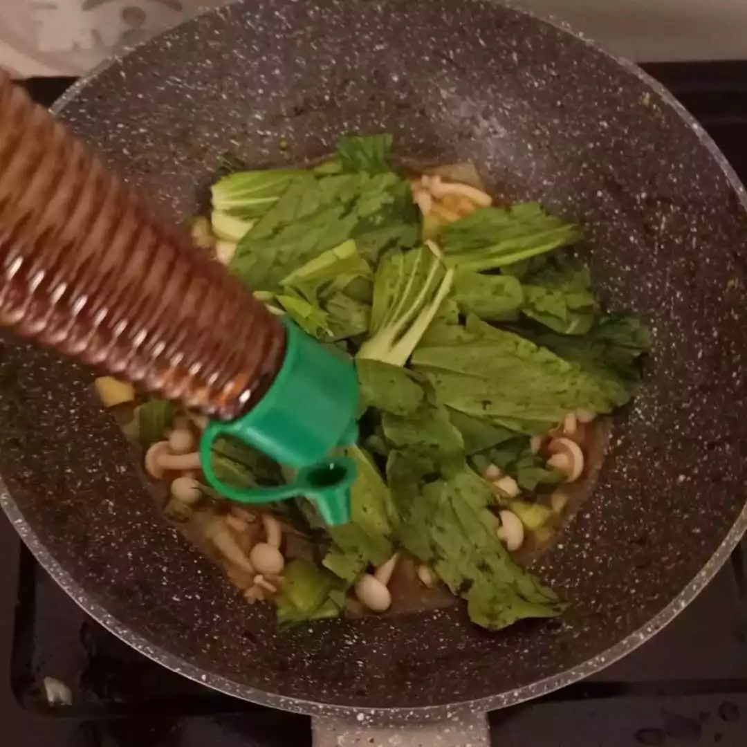 Step 4 Cah Pokchoy Jamur Shimeji