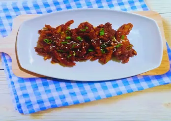 Jamur Tiram Crispy Saus Gochujang