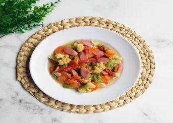 Tumis Sosis Sayur