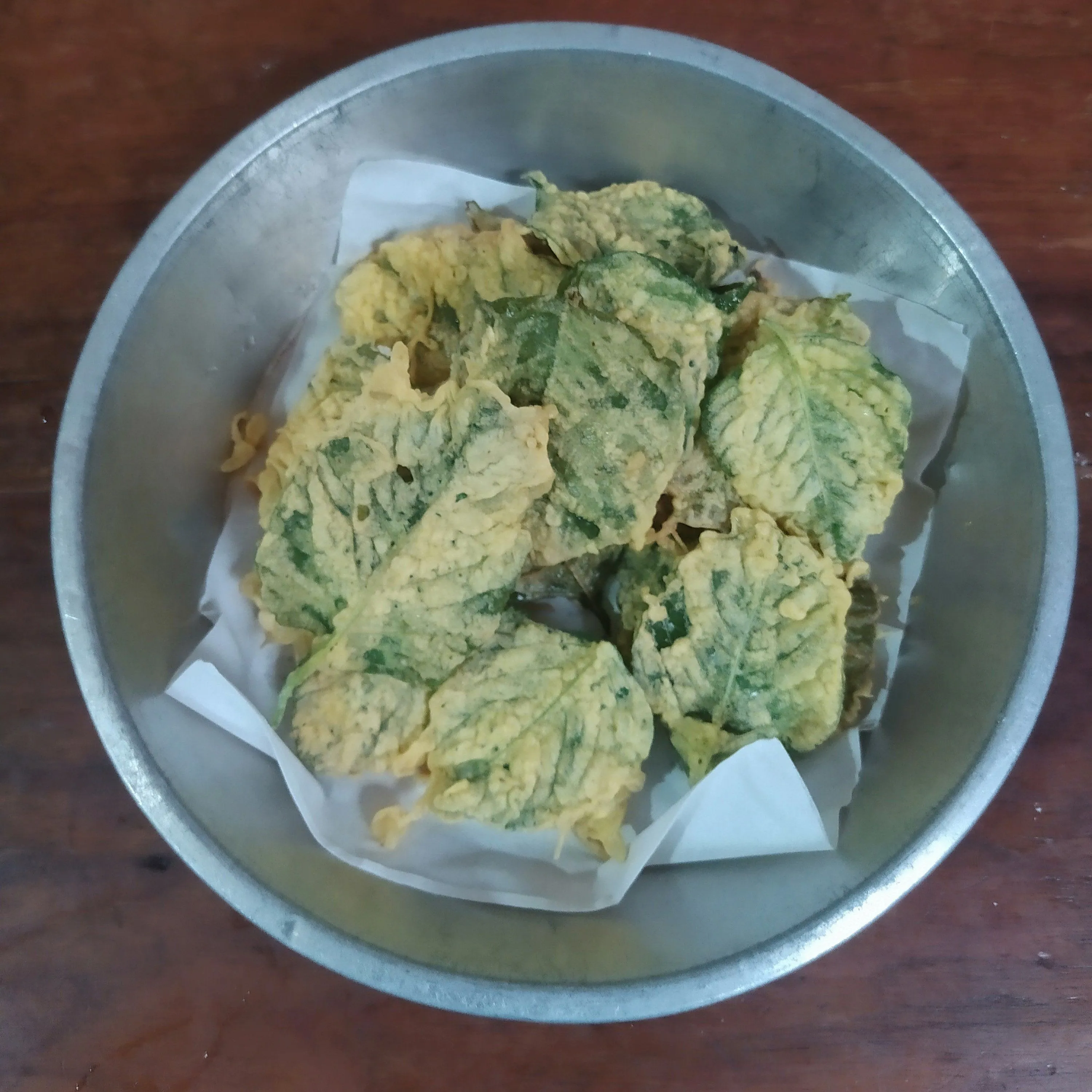 Step 5 Bayam Crispy