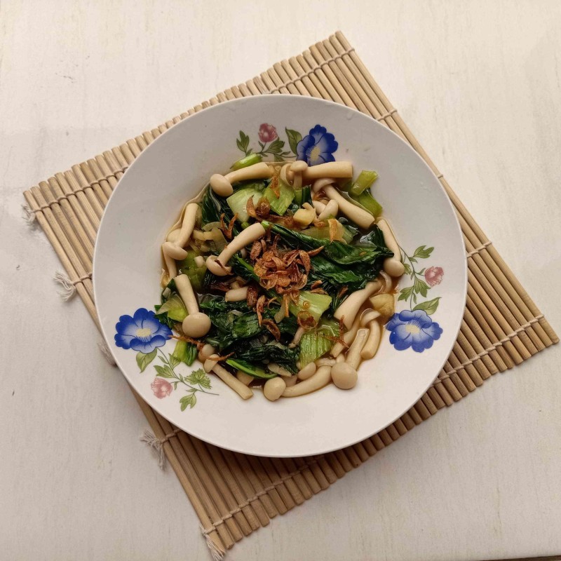 Resep Cah Pokchoy Jamur Shimeji Sederhana Enak Chef Arunika
