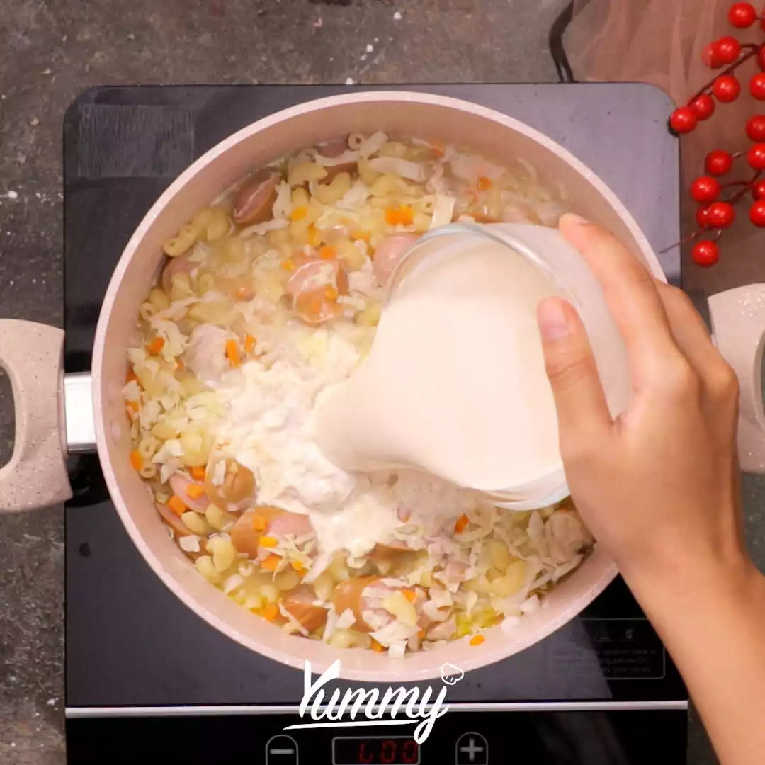 Step 5 Creamy Chicken Sopas