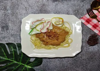 Spaghetti Bumbu Pecel #JagoMasakMinggu5Periode3
