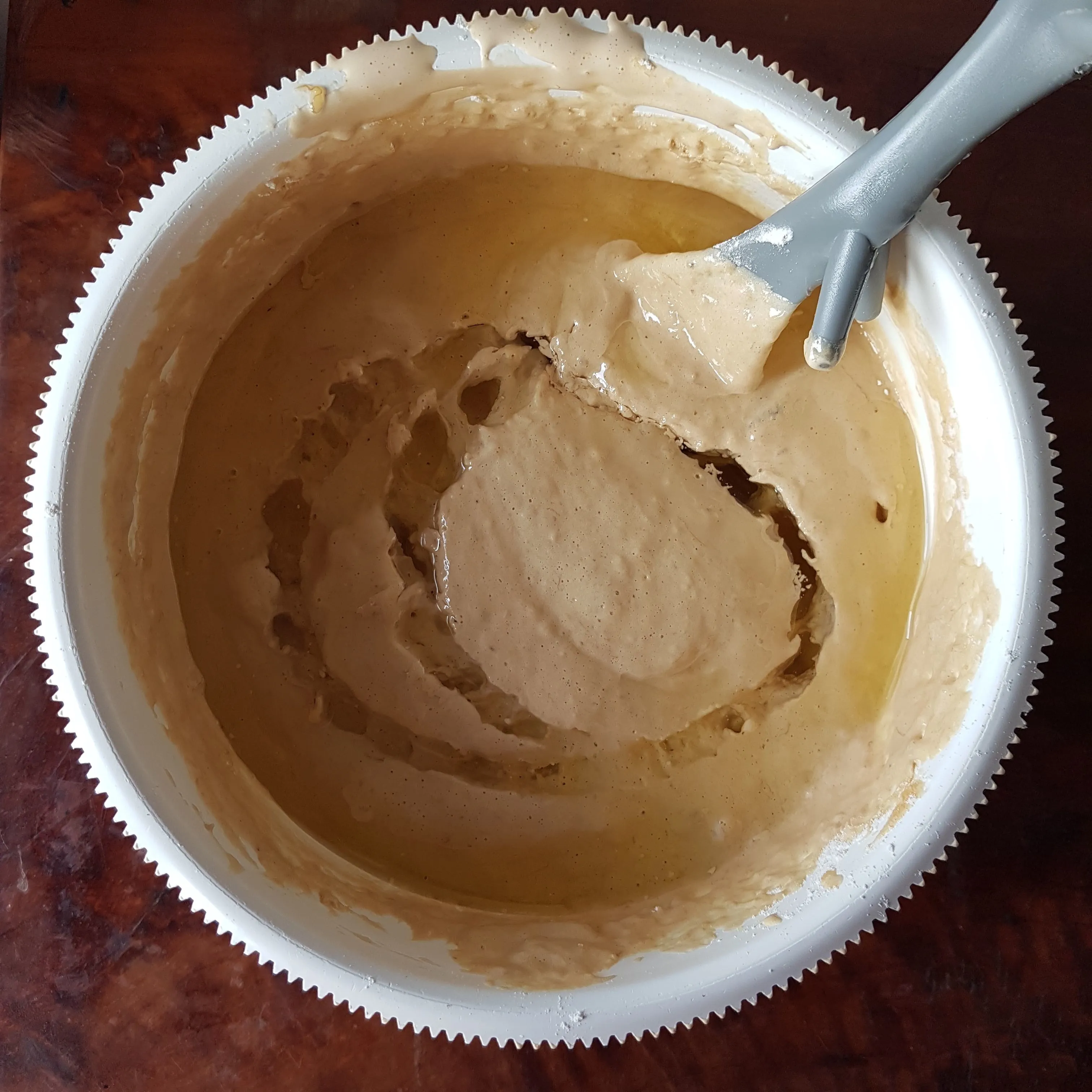 Step 5 Bolu Pisang Gula Palm