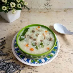 Bubur Nasi Sayur Daging Sapi