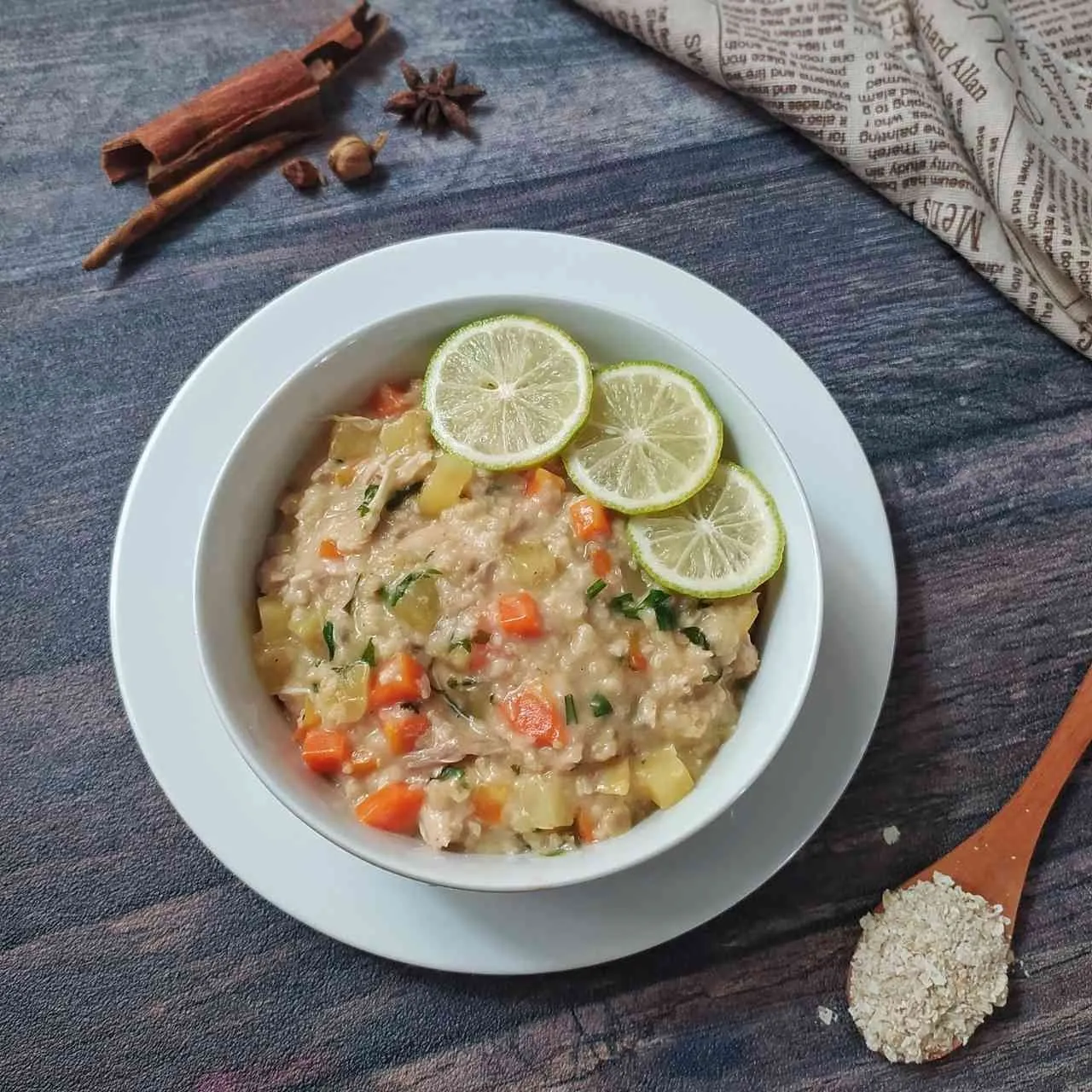 Chicken Oat Soup (Arabic Syurbah) #JagoMasakMaret