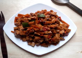 Orek Tempe Saus Lada Hitam Creamy
