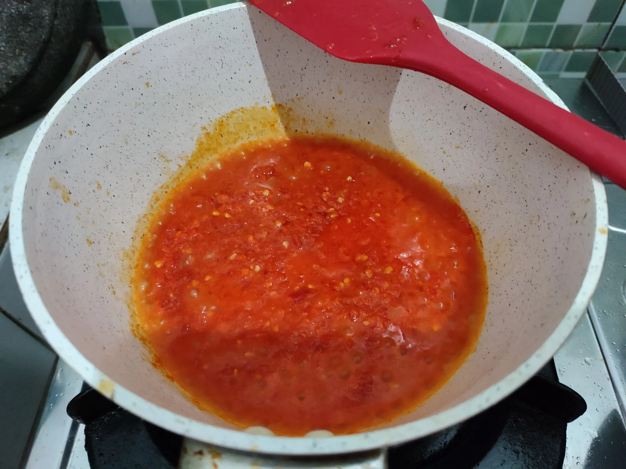 Step 7 Bihun Goreng Kuah Cabe