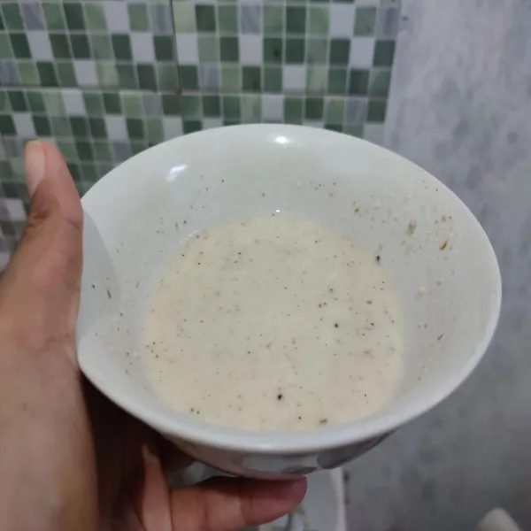 Campur semua bahan pencelup, sisihkan.