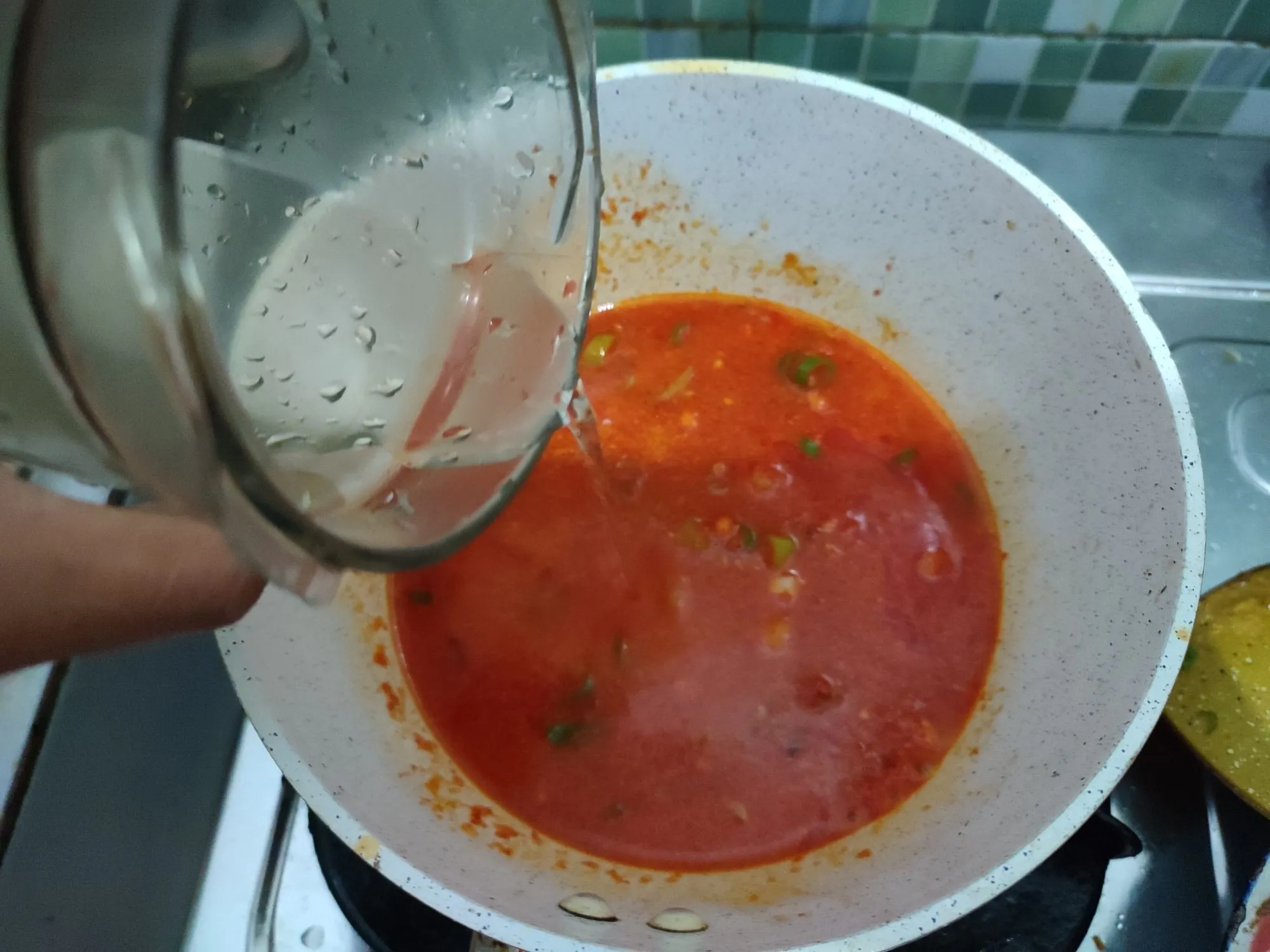 Step 9 Bihun Goreng Kuah Cabe