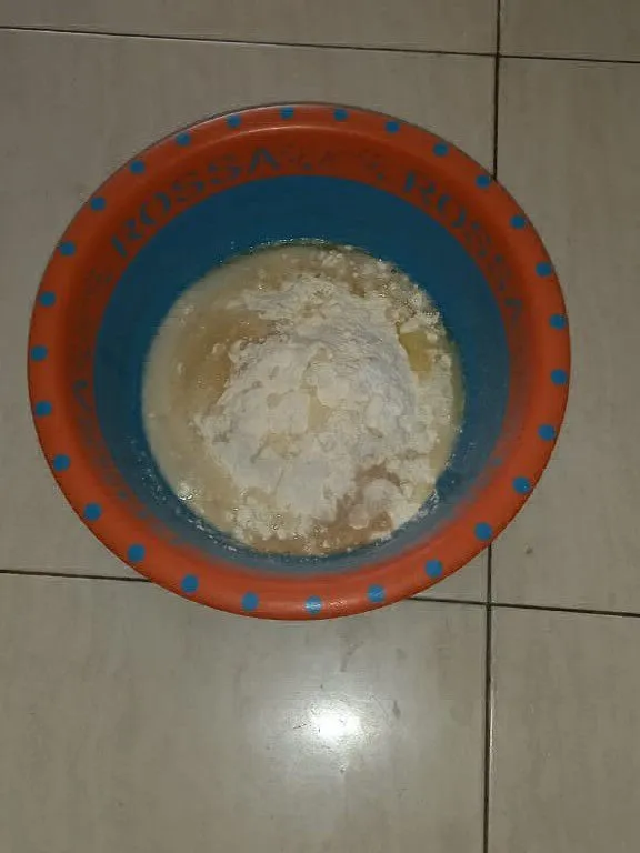 Step 4 Roti Konde Isi Kacang merah