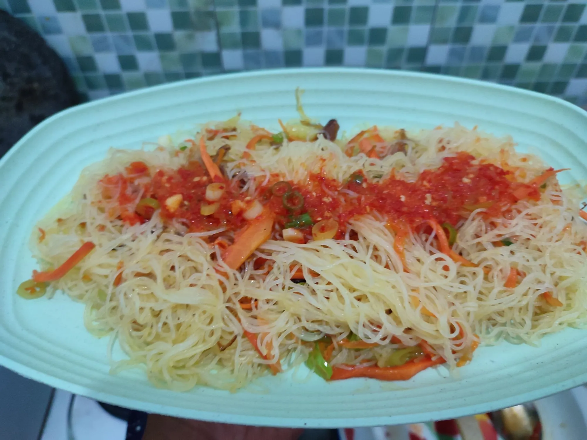 Step 10 Bihun Goreng Kuah Cabe