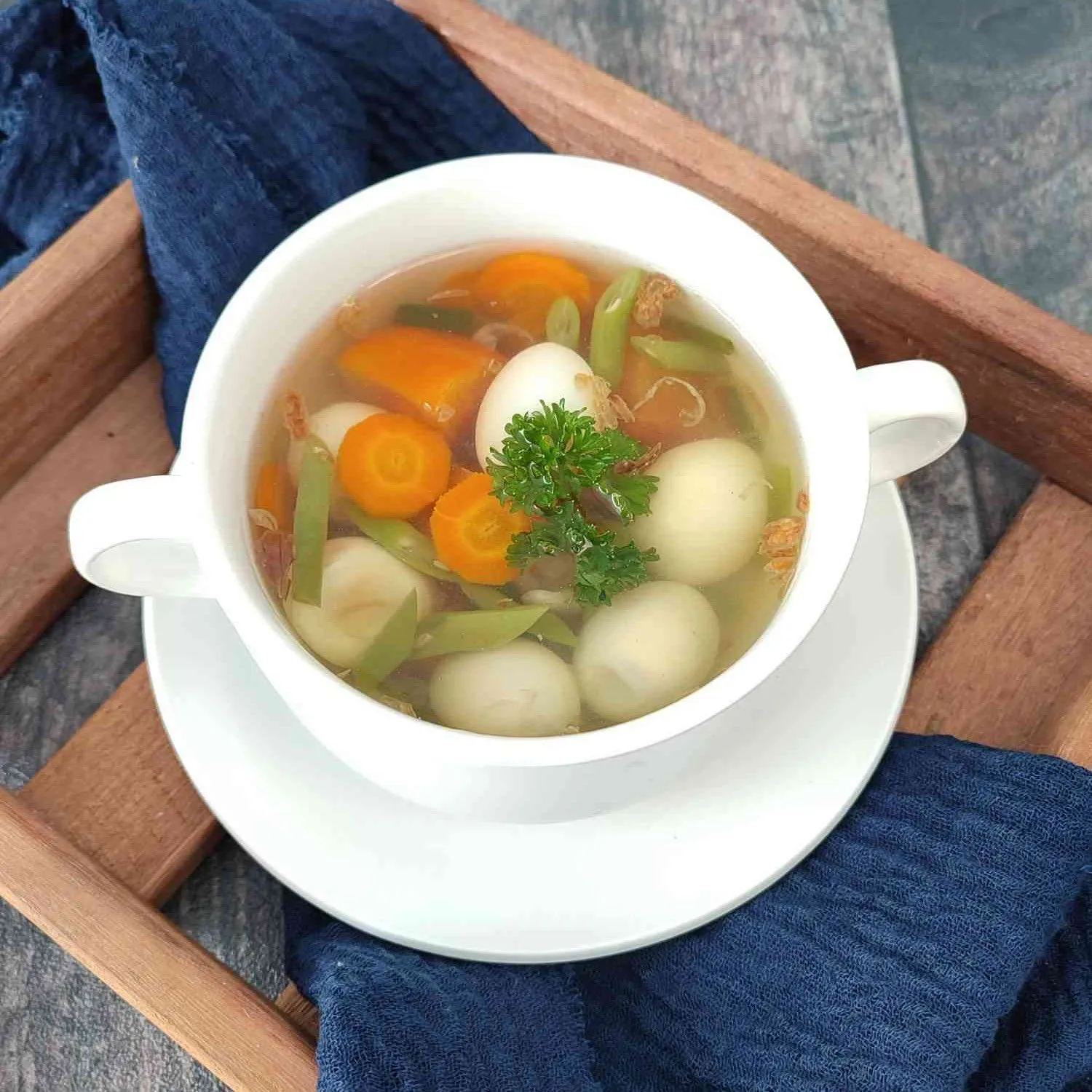 Sop Wortel Buncis Telur Puyuh