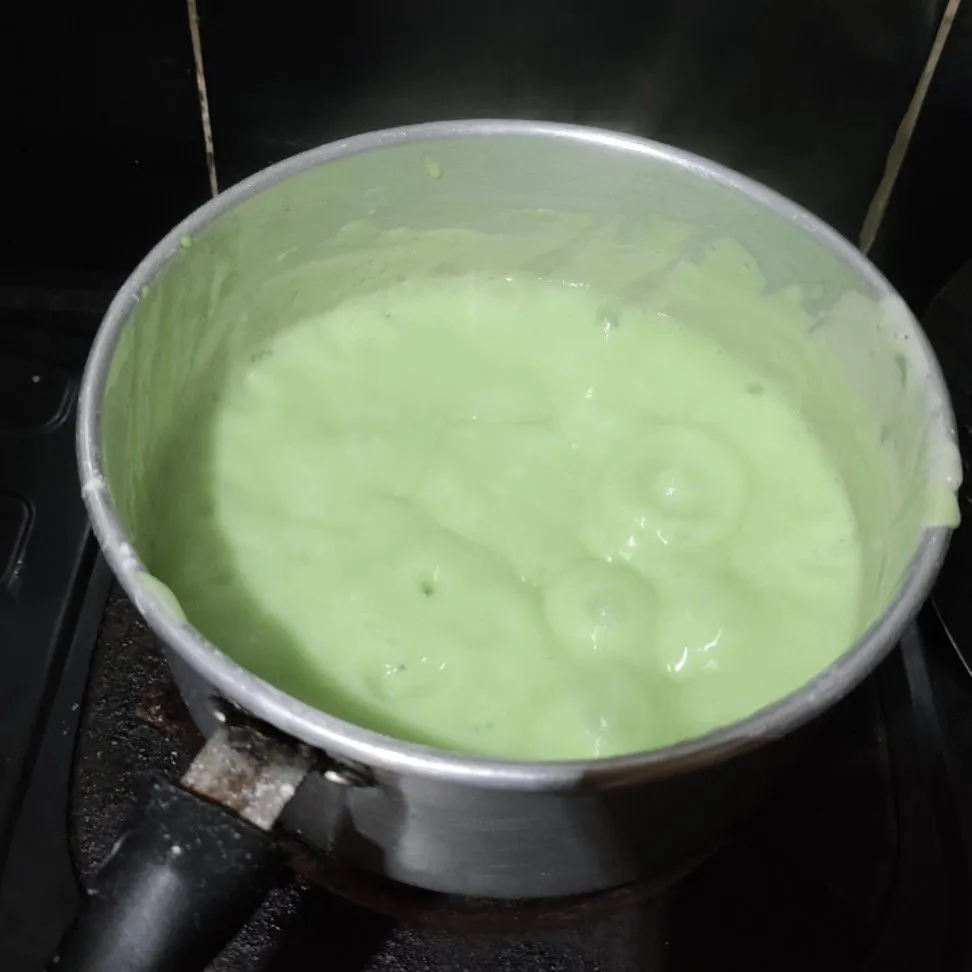 Step 7 Biji Salak dengan Bubur Sumsum Pandan