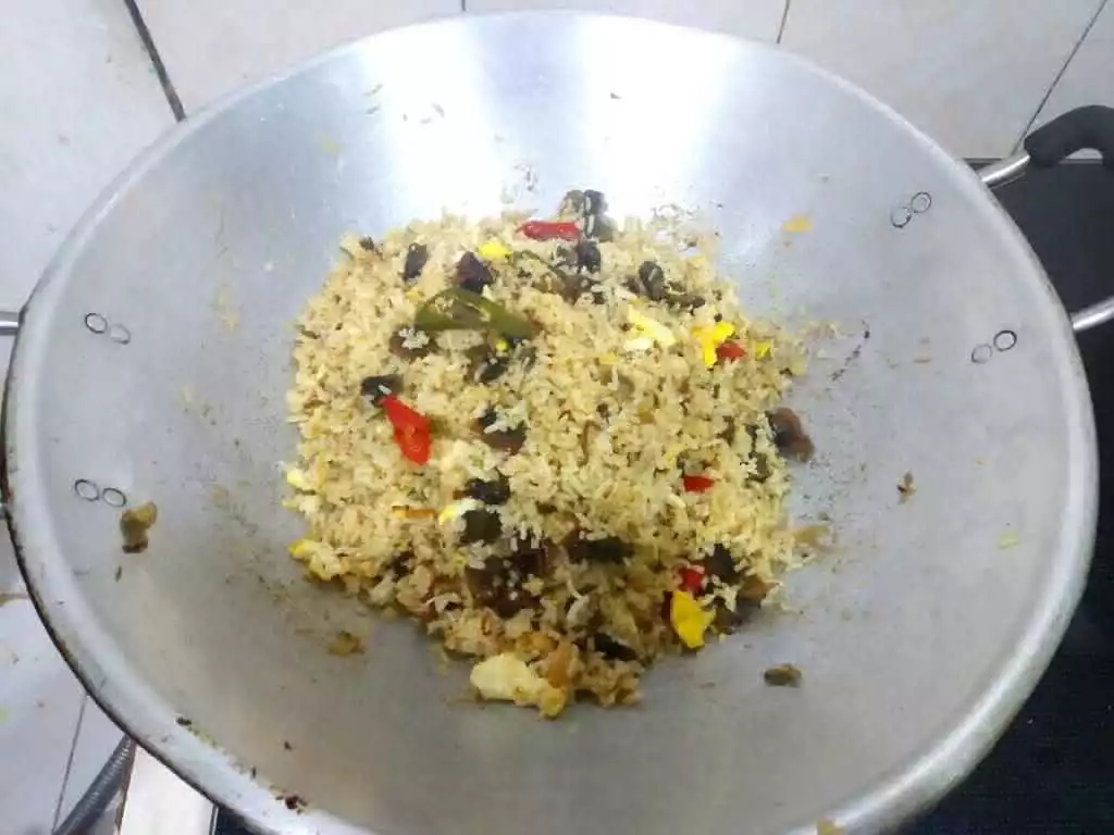 Step 5 Nasi Goreng Kerang Dara