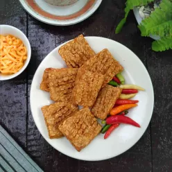 Tempe Goreng Kunyit Bumbu Bubuk