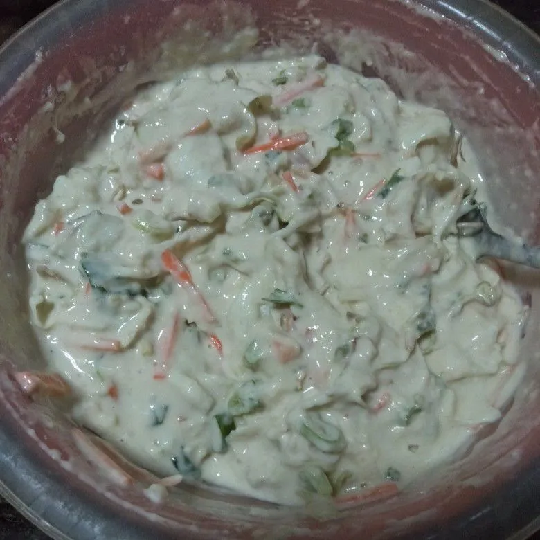 Step 4 Bakwan Sayur